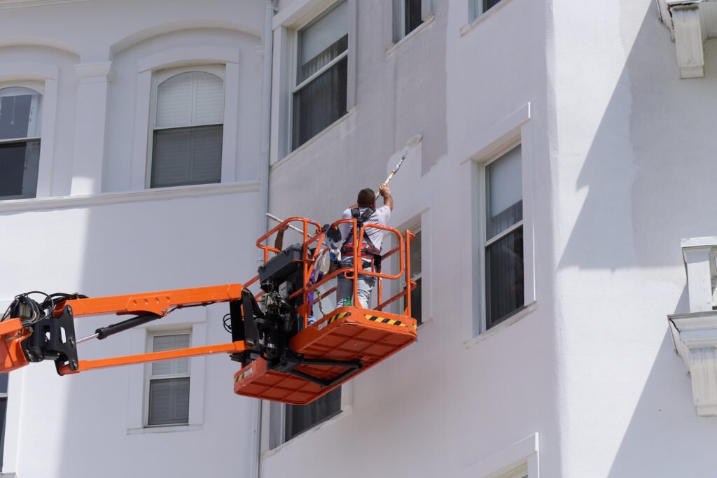 Commercial painting services for interiors and exteriors, HOA, apartments, townhomes, or condos with Prestigious Painting Professionals.