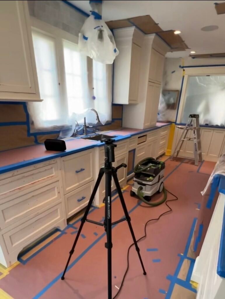 kitchen cabinets painting at Excelsior Mn by Prestigious Painting Professionals